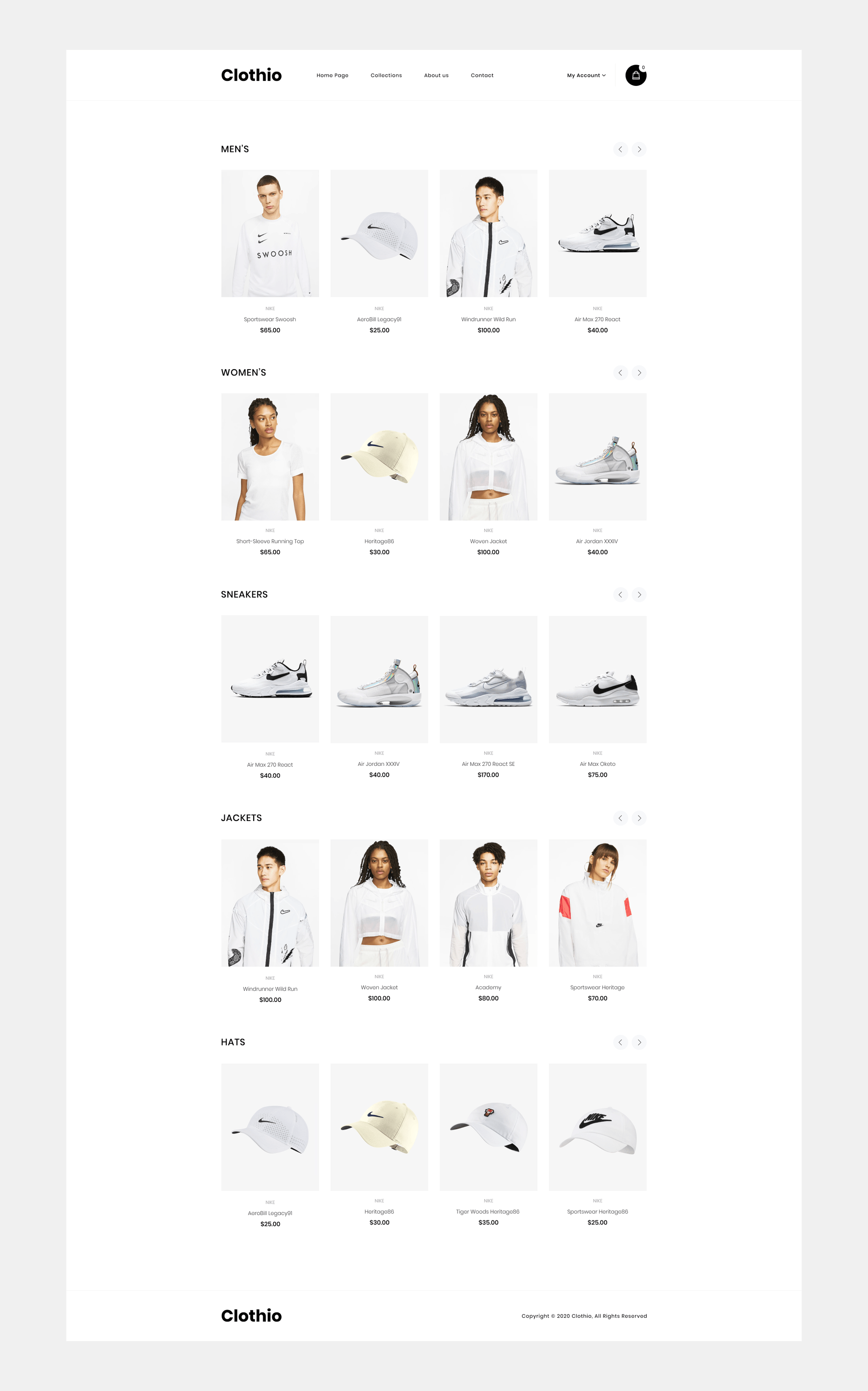 Collections Page